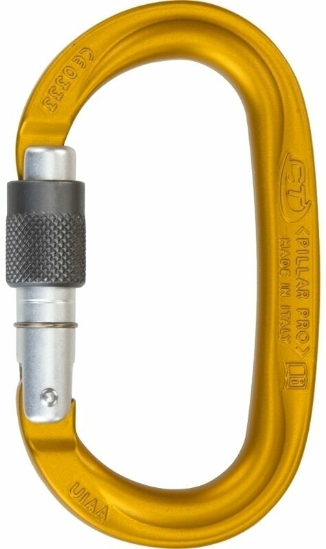 Plezalna vponka Climbing Technology Pillar Pro SG Oval Yellow Screw Lock