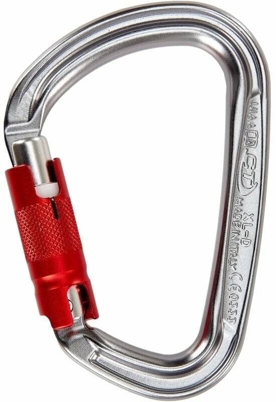 Plezalna vponka Climbing Technology XL-D TG XL-D Carabiner Grey Twist Lock