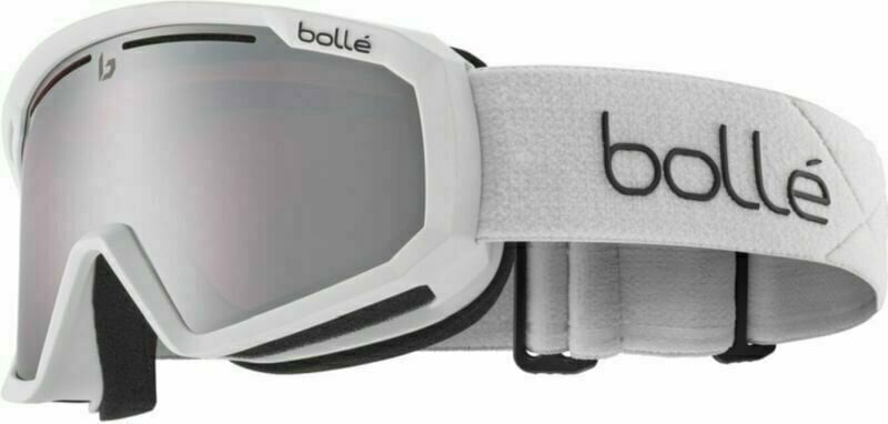 Ski Brillen Bollé Y7 OTG White Matte/Vermillon Gun Ski Brillen