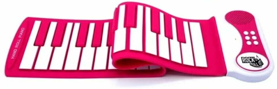 Gyermek szintetizátor Mukikim Rock and Roll It - Pink Piano Rózsaszín