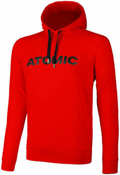 T-shirt/casaco com capuz para esqui Atomic Alps Hoodie Bright Red L - 1