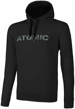 T-shirt/casaco com capuz para esqui Atomic Alps Hoodie Black L - 1