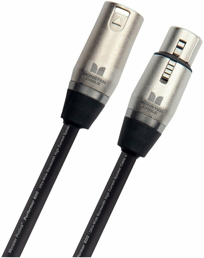 Kabel mikrofonowy Monster Cable Prolink Performer 600 10FT XLR Microphone Cable Czarny 3 m