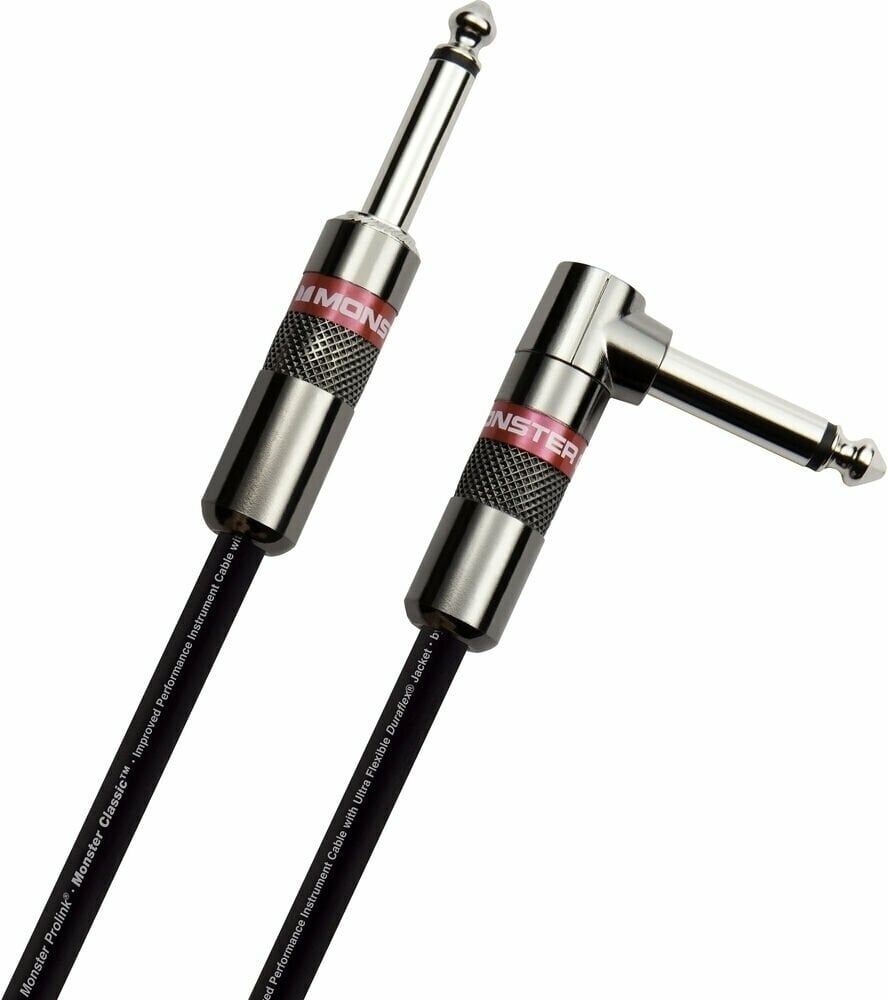 Instrumentkabel Monster Cable Prolink Classic 12FT Instrument Cable Zwart 3,6 m Angled-Straight