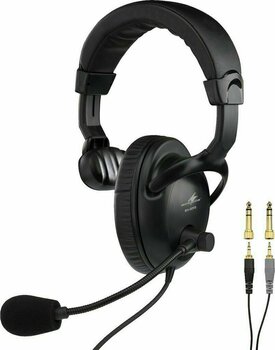 Slušalice za emitiranje Monacor BH-009S Crna - 1