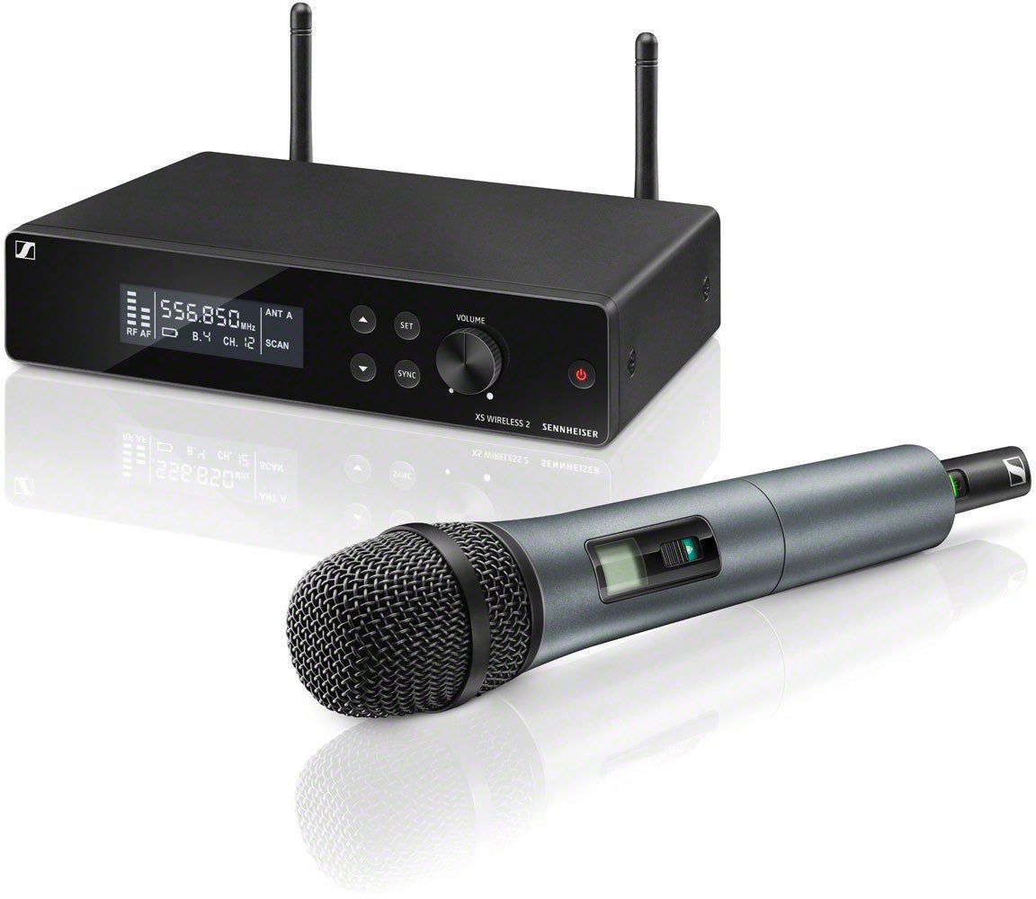 Conjunto de microfone de mão sem fios Sennheiser XSW 2-865 B: 614-638 MHz
