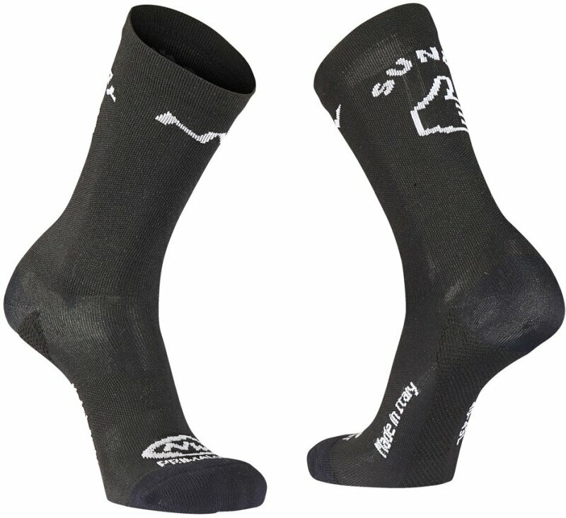 Чорапи за колоездене Northwave Sunday Monday High Sock Black S Чорапи за колоездене
