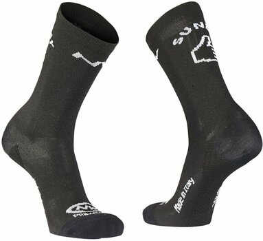 Чорапи за колоездене Northwave Sunday Monday High Sock Black S Чорапи за колоездене - 1