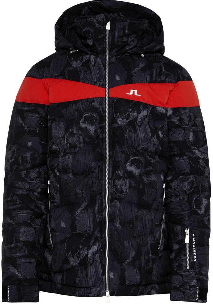 Skijakke J.Lindeberg Crillon Down Jacket JL 2L Print Black Sports Camo M