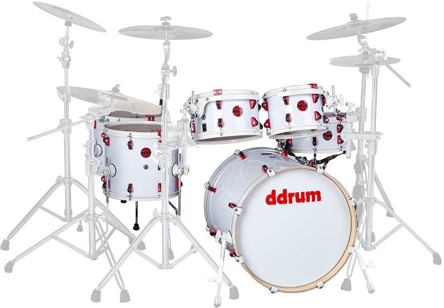 Akustik-Drumset DDRUM Hybrid 6 Acoustic/Trigger White