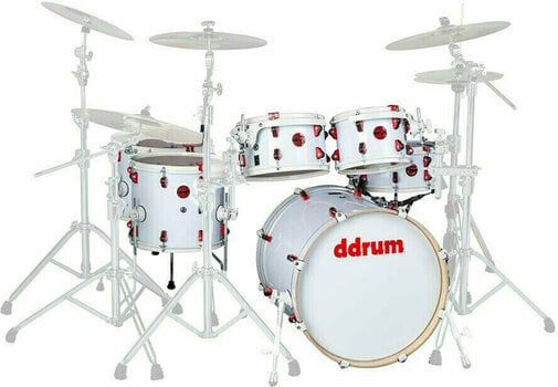 Akustik-Drumset DDRUM Hybrid 6 Acoustic/Trigger White - 1