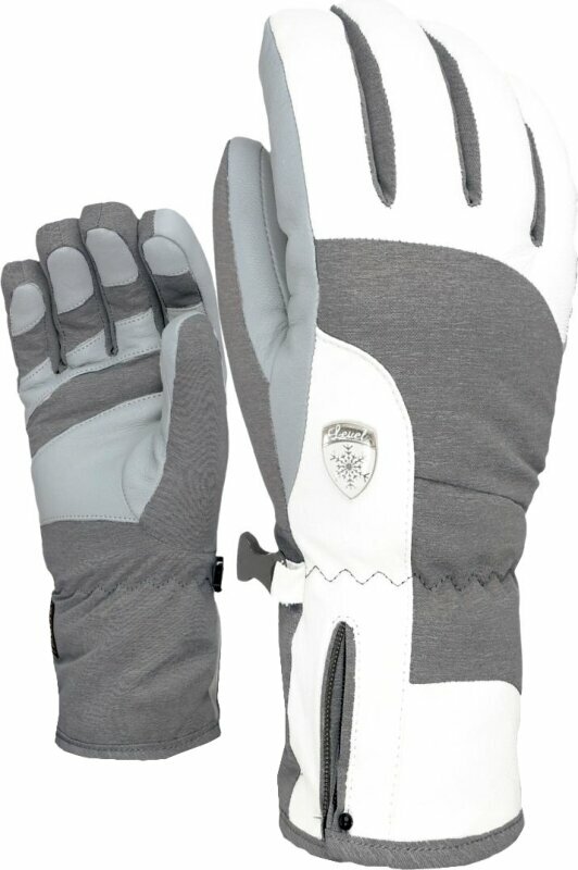 Lyžařské rukavice Level Iris W PK White 6,5 Lyžařské rukavice