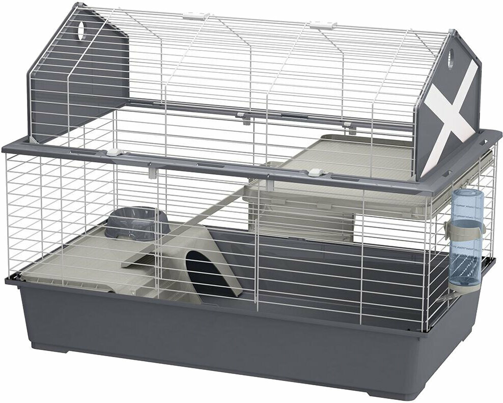 Rabbit Cage Ferplast Cage Barn 100 Grey (X1)