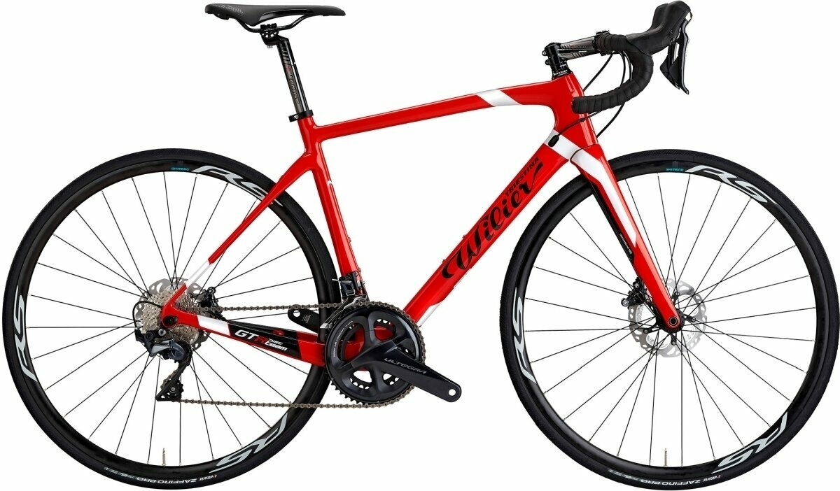 Bicicletă șosea Wilier GTR Team Disc Shimano 105 RD-R7000-SS 2x11 Red/White XL Shimano Bicicletă șosea