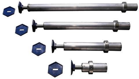 Scenos platformos sija Nivtec 212 06 1 Levelling Leg with Spindle and Base Plate 120 cm