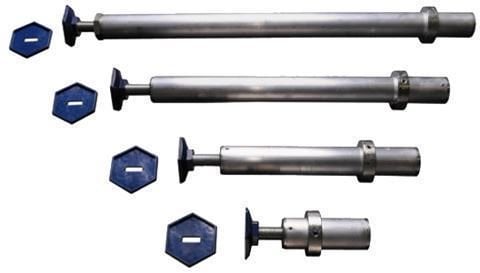 Scenos platformos sija Nivtec 212 07 1 Levelling Leg with Spindle and Base Plate 140 cm