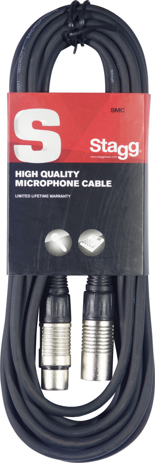 Microphone Cable Stagg SMC10 Black 10 m