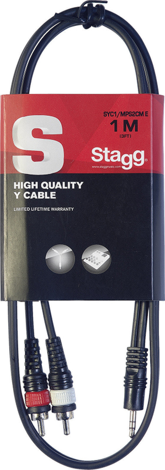 Kabel Audio Stagg SYC1/MPS2CM E 1 m Kabel Audio