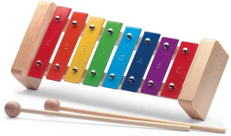 Xylophon / Metallophon / Glockenspiel Eve Xylophone 8 Coloured Sound Plates