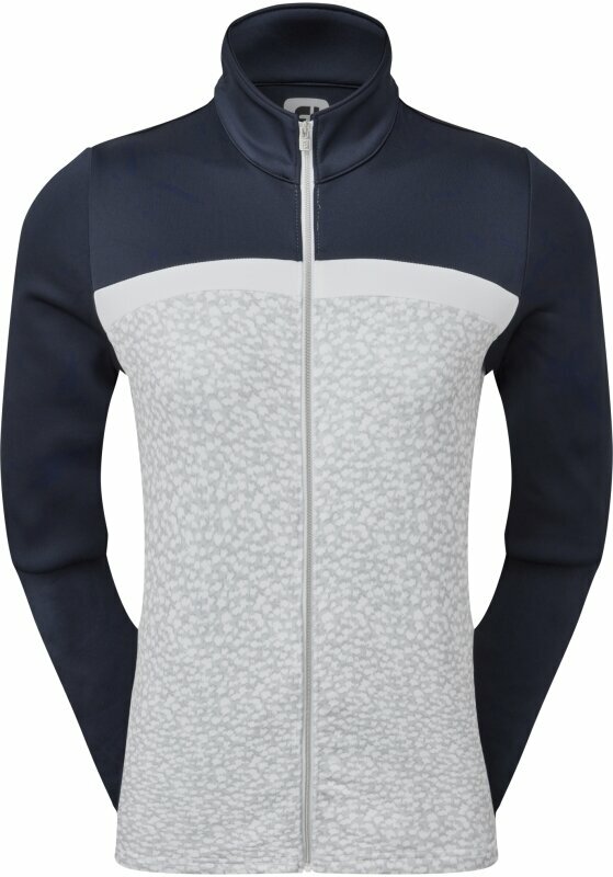 Hættetrøje/Sweater Footjoy Full-Zip Knit Midlayer Grey/Navy/White L