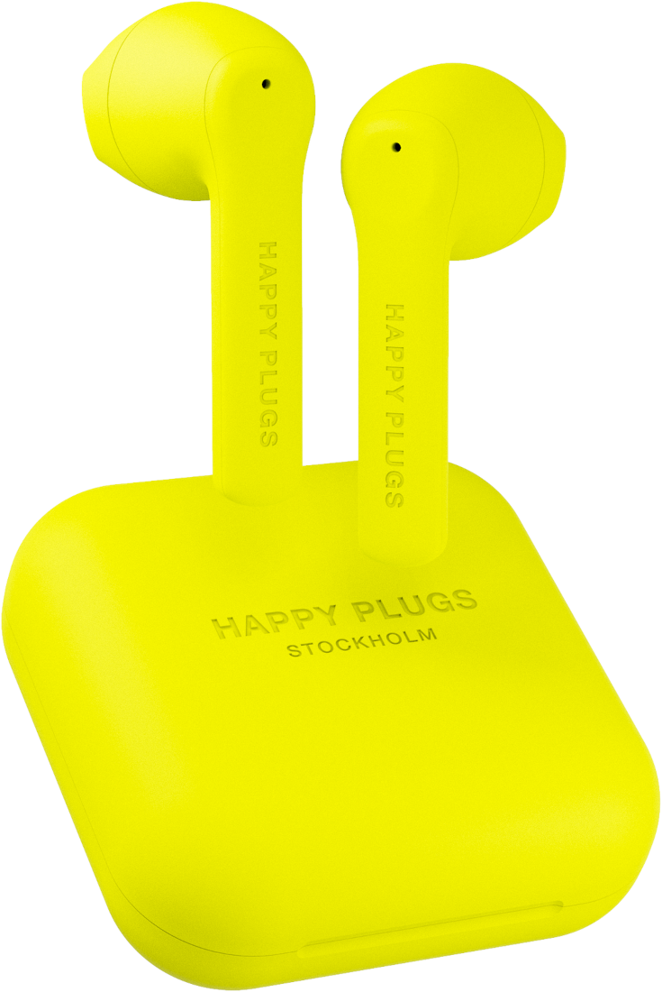 Intra-auriculares true wireless Happy Plugs Air 1 Go Yellow