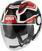 Hjälm Givi 12.3 Stratos Shade White/Black/Red M Hjälm