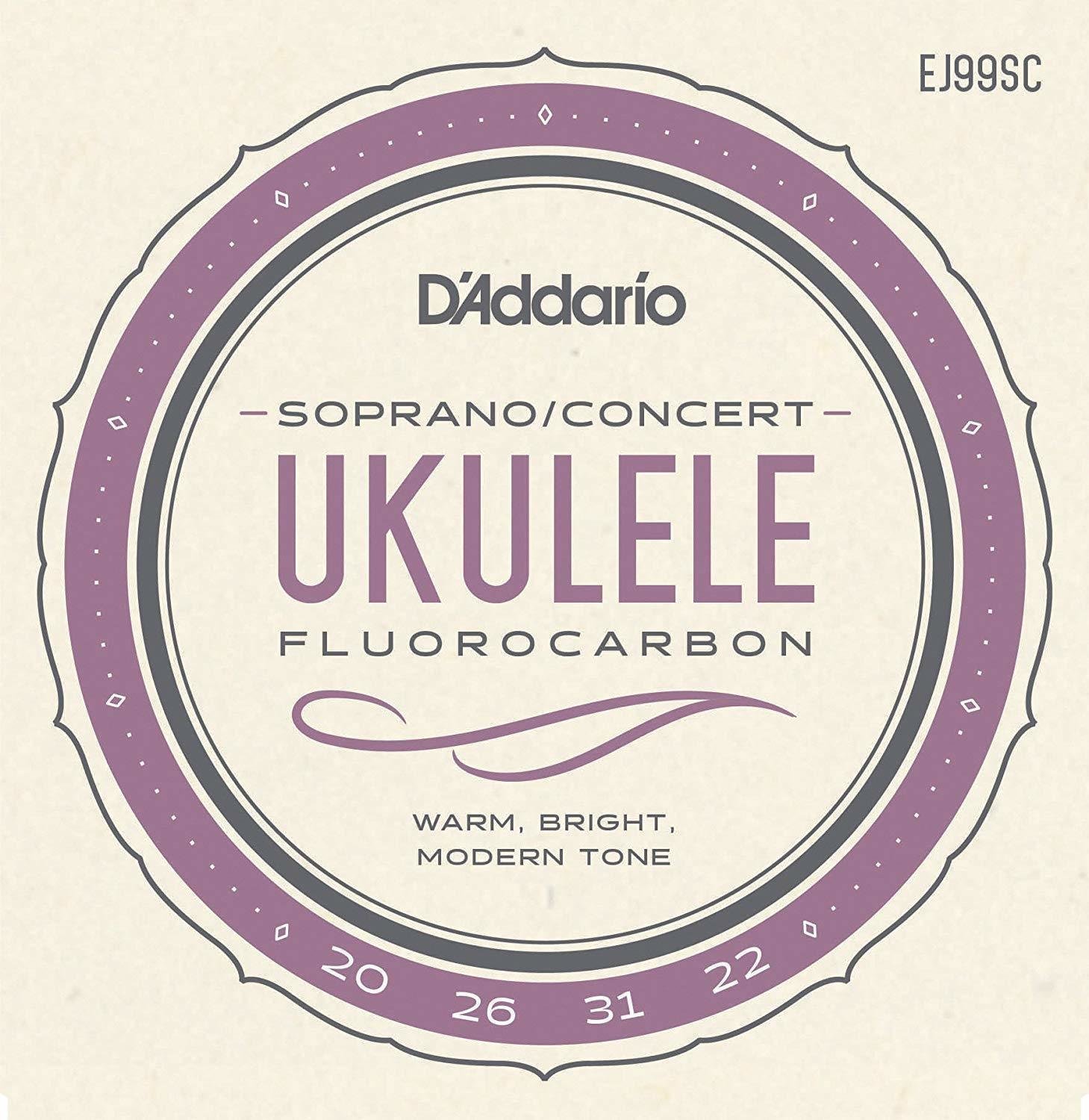Cordas para ukulele soprano D'Addario EJ99SC