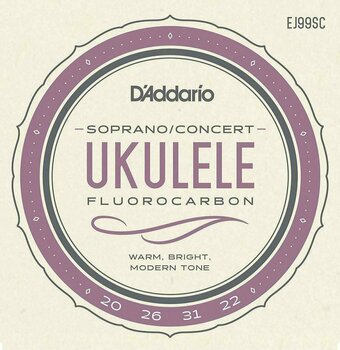 Cordas para ukulele soprano D'Addario EJ99SC - 1