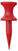 Stalak za golf lopticu - Tees Longridge 12mm (20 Pcs) Red Castle Tees