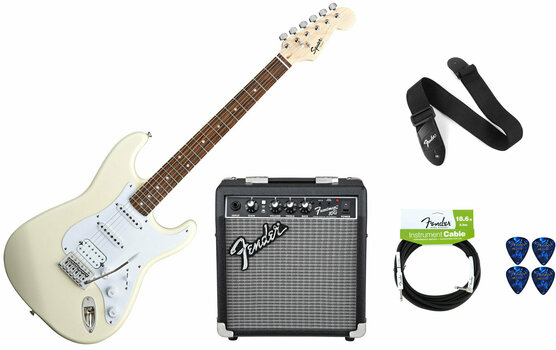 Squier Bullet Strat with Tremolo HSS Arctic White