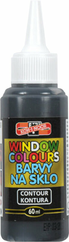 Glass Paint KOH-I-NOOR 9742 Window Colours 60 ml Black Contour