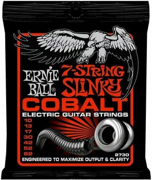 Cordes pour guitares électriques Ernie Ball 2730 Slinky Cobalt 7-String - 1