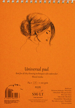 Livro de desenho Smiltainis Universal Pad Caderno de esboços 30 A3 200 g - 1
