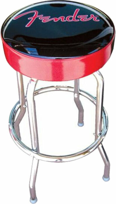 Barová stolička Fender Black and Red Logo Barová stolička