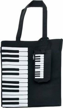 Plastic tas Music Sales Keyboard/Piano Design Black/White - 1
