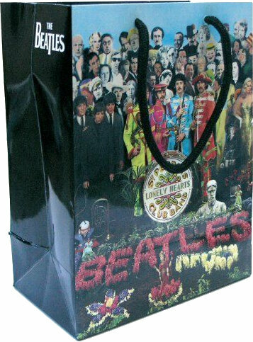 Plastic tas The Beatles Sgt Pepper Black/Multi