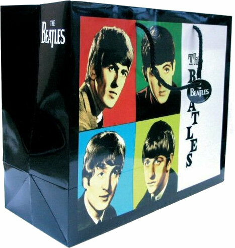 Plastic tas The Beatles Early Years Black/Multi