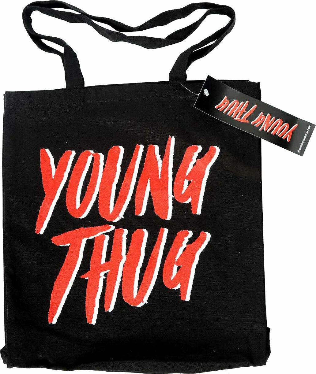 Shopping Bag Young Thug Logo Black