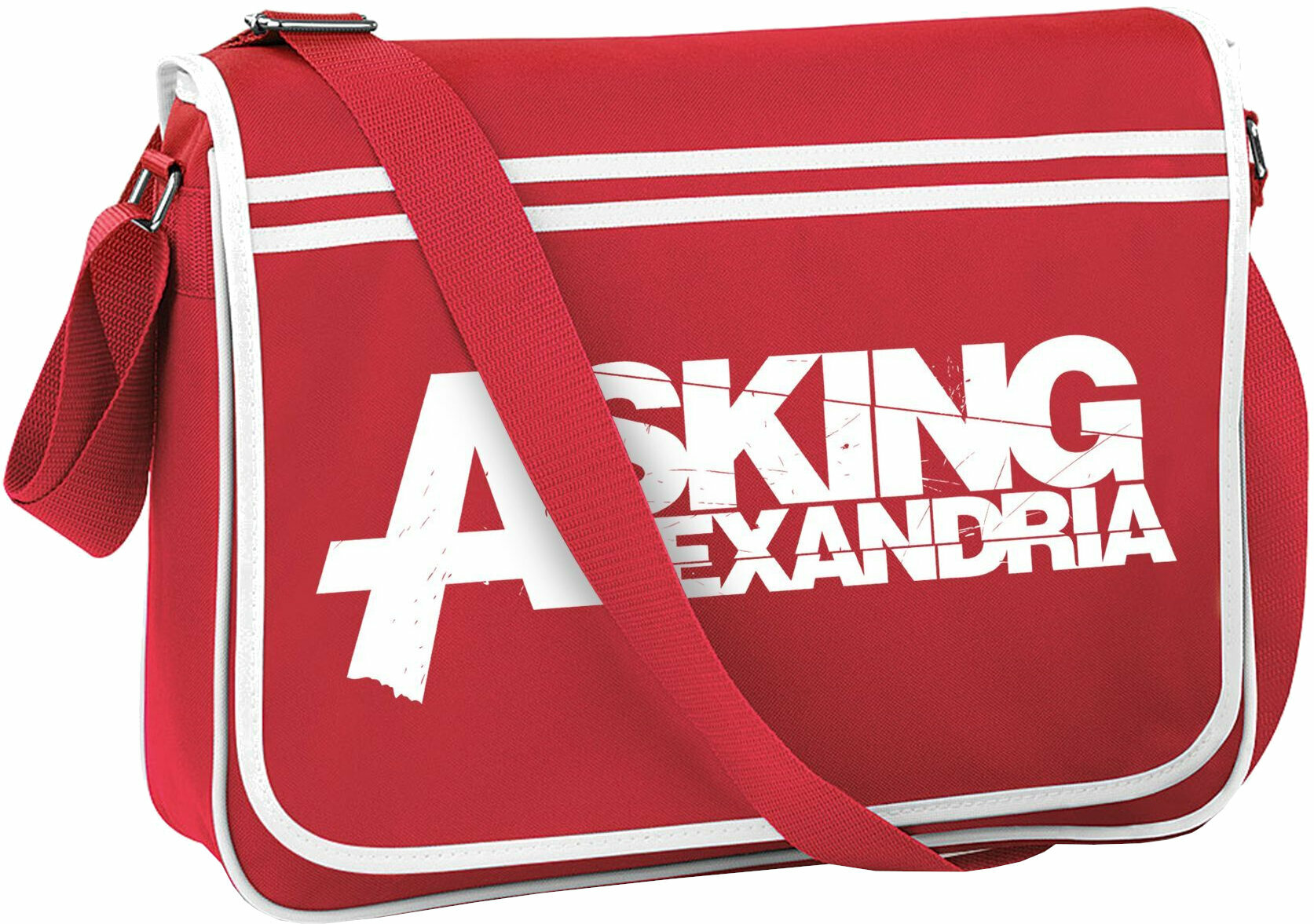 чанта през рамо
 Asking Alexandria Logo Червен-бял