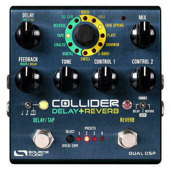 Eфект за китара Source Audio SA 263 Collider Delay/Reverb - 1