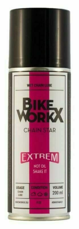 Entretien de la bicyclette BikeWorkX Chain Star extrem 200 ml Entretien de la bicyclette