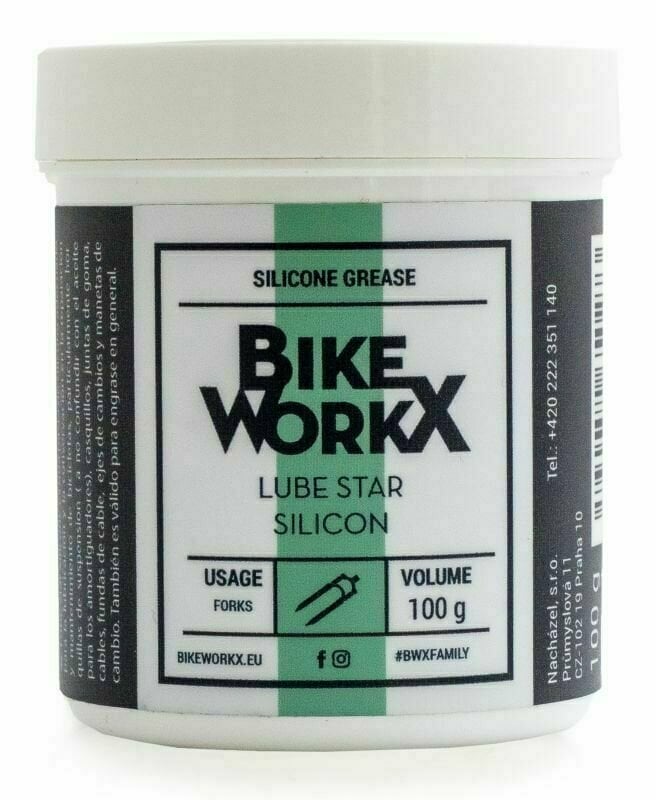 Čiščenje in vzdrževanje za kolesa BikeWorkX Lube Star Silicon 100 g Čiščenje in vzdrževanje za kolesa