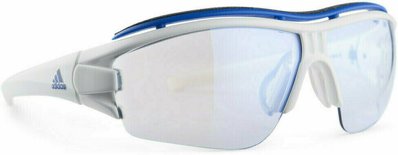 Óculos de desporto Adidas Evil Eye Halfrim Pro L White Shiny/Vario Blue Mirror - 1