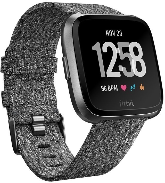 Смарт часовници Fitbit Versa Special Edition Charcoal Woven/Graphite Aluminium