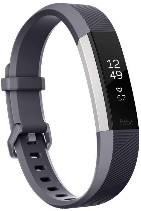 Smart Ρολόι Fitbit Alta HR Blue Gray L