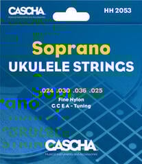 Cordes pour ukulélé soprano Cascha HH2053 Cordes pour ukulélé soprano