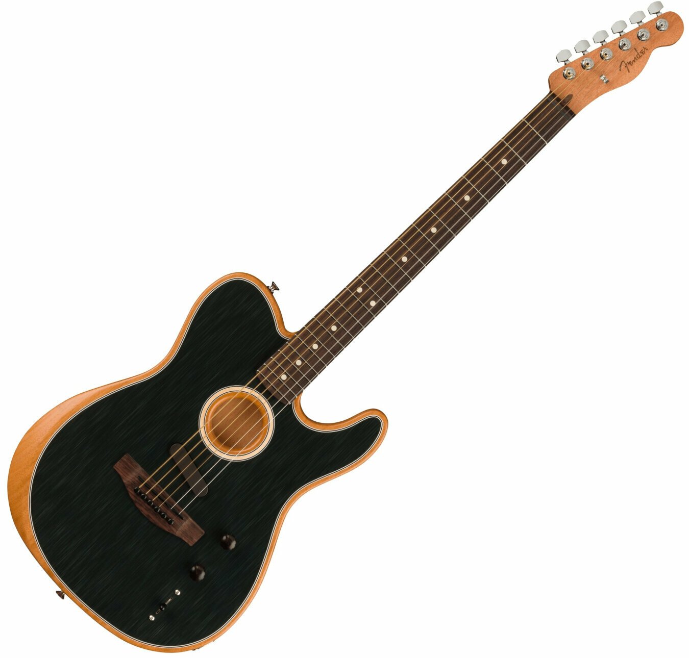 Guitarra eletroacústica especial Fender Player Series Acoustasonic Telecaster Brushed Black