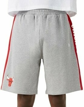 Shorts Chicago Bulls NBA Light Grey/Red M Shorts - 1