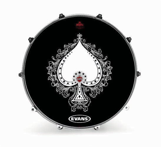 Resonantievel voor drums Evans 22'' ALCHEMY SPADE TATTOO