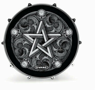 Resonant Drum Head Evans 22'' ALCHEMY SEERS HEX - 1